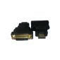 DVI to HDMI adapter | HDMI Male / DVI DVI-I 24 5 Female (Electronics)
