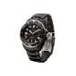 Detomaso Automatic Stainless steel case Stainless steel bracelet Sapphire crystal SAN REMO Automatic Diver's Watch Classic Black / Black DT1025-E (clock)
