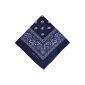 Bandana / scarf 100% Cotton - Paisley Colour: Black, White, Navy Blue, Royal Blue, Green English, Pink, Fuschia, Lavender, Prune.  Themed motifs: Aigle (Clothing)