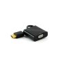 . Full HD HDMI to VGA adapter included audio transmission (line out) | converter cable | up to 1080p / HDTV support | Digital to Analog | in black (Electronics)