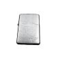 Zippo Brush chrome + Engraving: Original Zippo petrol lighter Standard / Regular with Free engraving: first name or initials on the front: the original Zippo gift packaging.  Birthday Gift, Father's Day.  (First name or initials)