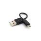 Court ChineOn Super Micro USB Data Charger Cable for Galaxy S2 (Black) (2d'emballage) (Wireless Phone Accessory)