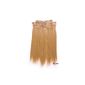 Prettyland BL40 - 7 Extensions 50cm smooth and supple hair clip - Caramel Blonde (Miscellaneous)