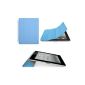 Generic Magnetic Smart Case Cover for iPad 2, 3, 4 Blue