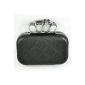 TOOGOO (R) Faux Leather PU Bag Cool Design Ring-shaped black skull (Toy)