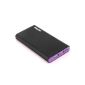 EasyAcc ® Ultra -Slim 10000mAh External Battery 2 USB Ports (output 2.1A / 1.5A) Power Bank for iPhone 4S 5S 5, iPod, iPad, Samsung Galaxy S3 S4 Note3, HTC One, Nexus 5, Nokia Lumia 925 1020, LG G2 , Bluetooth Speaker, Google Glass and Most Smartphones and Tablets 5V - Black and Lilac (Accessory)