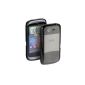 YAYAGO Protect Silicone Case black / transparent hard case for your HTC Desire S incl. The original YAYAGO Clean-Pad (electronics)