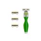 SHAVE-LAB - TWEE - Starter Set Shaver with 4 blades (Green Edition with PL6 - for women) (Health and Beauty)