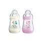 MAM - Anti-Colic Bottle 160 ml - Set of 2 - White and Pink (Baby Care)