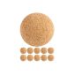 TUNIRO® 10 pieces kicker balls of cork, quiet and a good grip, Diameter 35mm, foosball kicker balls Ball (Misc.)