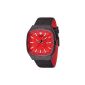 Detomaso - DT2053-D - Veneto - Men's Watch - Quartz Analog - Red Dial - Black Leather Strap (Watch)