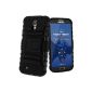 Avizar - Shockproof Case Samsung Galaxy S4 i9500, I9505 and S4 Advance - Cases Mounting Black (Electronics)