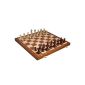 Beautiful chessboard in good order.
