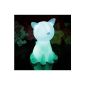 PK Green LED mood light night light 20 cm - Cat