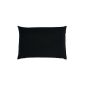 Couch cushion sofa cushion pillow back cushion XXL floor cushion 100x70 cm different. Color (black)
