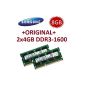 Samsung 8GB Dual Channel Kit (2x 4 GB, 204 pin DDR3-1600 SO-DIMM, 1600Mhz, PC3-12800S, CL11) (Personal Computers)