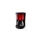 Moulinex Subito FG360D coffee, 10 to 15 cups, 1:25 L, red metallic (household goods)