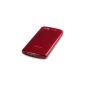 SAMSUNG S8600 Wave 3 TPU Silicone Skin CASE COVER IN RED, QUBITS Retailverpackung (Electronics)