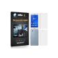6 (3 x 3 x Front and Rear) x Membrane screen protection films Sony Xperia Z3 Compact (D5803, D5833) - Ultra clear stickers with Installation Kit (Electronics)