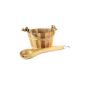 Wooden bucket 26 Ø 21cm with wooden spoon spruce