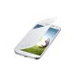 Original Samsung EF-CI950BWEGWW Flip Cover (compatible with Galaxy S4) in white (Wireless Phone Accessory)