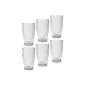 Feelino bar Chino Grande double latte macchiato glasses, set of 6 400ml XXL Thermo cocktail glasses with floating effect in a gift box (household goods)