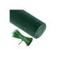 JAROLIFT PVC blinds mat / Screening fence 90 x 1000 cm (2x 5m length), including green 100 cable ties., Green (household goods)