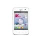 LG E435 Optimus L3 II Dual Smartphone (8.1 cm (3.2 inches) IPS display, Qualcomm MSM7225A Snapdragon, 1 GHz, 3 megapixel camera, dual SIM, Android 4.1) White (Electronics)