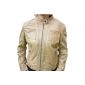 Ladies lambskin leather jacket vintage look camel, articles Nia size 38 (textiles)