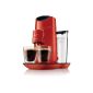 Philips HD7870 / 81 SENSEO® Twist red flamboyant The coffee machine that obeys the finger and the eye with touch controls and intensity selector (Kitchen)