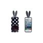 Allcase® Peas Rabbit TPU Case for iPhone 4 / 4G / 4S (Black) (Electronics)