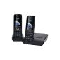 Gigaset C300A Duo Cordless DECT phone with an integrated answering additional handset Black (Electronics)