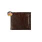 OPTEXX® RFID wallet Oscar Chocolate-Brown nappa-quality Nappa leather with OPTEXX® protection