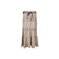 Fast Fashion ladies maxi skirt Plus size embroidery cotton Belted Gypsy (Textiles)