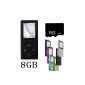 NEW Btopllc Black MP4 / MP3 Player with 8GB-8GB Micro SD 1.81-inch TFT screen Audio Player, Audio Player, Media Player, Voice Recorder (Electronics)
