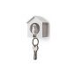Qualy QL10091W-W keyholder trailers and whistle Sparrow Key Ring, white (household goods)