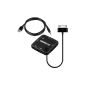 kwmobile® 7in1 card reader adapter USB-OTG 30 Pin Samsung Galaxy Tab 2 7.0 / Tab 2 10.1 / 10.1 rating / Tab 10.1 (Electronics)