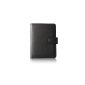 boriyuan Leather Case Cover Sleeve Cover Case for the new Amazon Kindle (4) Wi-Fi, 15 cm (6 inches) E - 5TH GENERATION - Case Cover + Screen Protector color: black