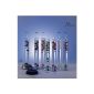 Gilded Galileo Thermometer 42cm colorful 7 balls