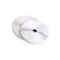 Vktech Set of 2 rolls self-adhesive Velcro White 25 m (Office Supplies)