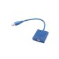 Andoer USB 3.0 to VGA converter external graphics card Multi-Display Adapter (Blue)