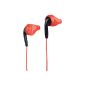 Yurbuds Ironman Inspire Pro Sports Performance Fit Earphones In-Ear Headphones with 3-button remote and microphone Compatible with Apple iPhone, iPod and iPad - Red (Electronics)
