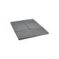 Gigapur 25793 Twin Double folding mattress, lying area 150 x 195 cm, gray with cover in Salt & Pepper (household goods)