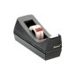 Scotch tape dispenser, black, incl. 1 roll of Scotch tape Crystal (19 mm x 10 m) (Office supplies & stationery)
