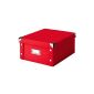 Zeller 17917 storage, cardboard / 31 x 26 x 14, red