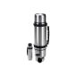 Isosteel VA-9611D Duo Set: 1,0 L vacuum insulated bottles made with 18/8 stainless Quickstop Einhandausgießsystem including 2 cups + 120 ml flask with 2 drinking cups (household goods).