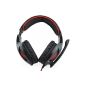 Sades SA-902 7.1 Gaming Headset with microphone and remote for laptop Black / Red
