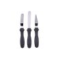 Vktech 3stk.  Tortenecken smoother stainless steel spatula for smearing of kitchen / cake decorating knife set