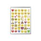 KRS EM9 - Decal Sticker Set I love Emoji Emoticons 20 arches 960st Smiley Deco Gift