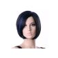 Songmics Wig Black + Blue Straight Wig Shorthair WFF029 (Personal Care)